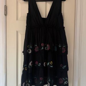 Red Carter Black and White Patterned Garment